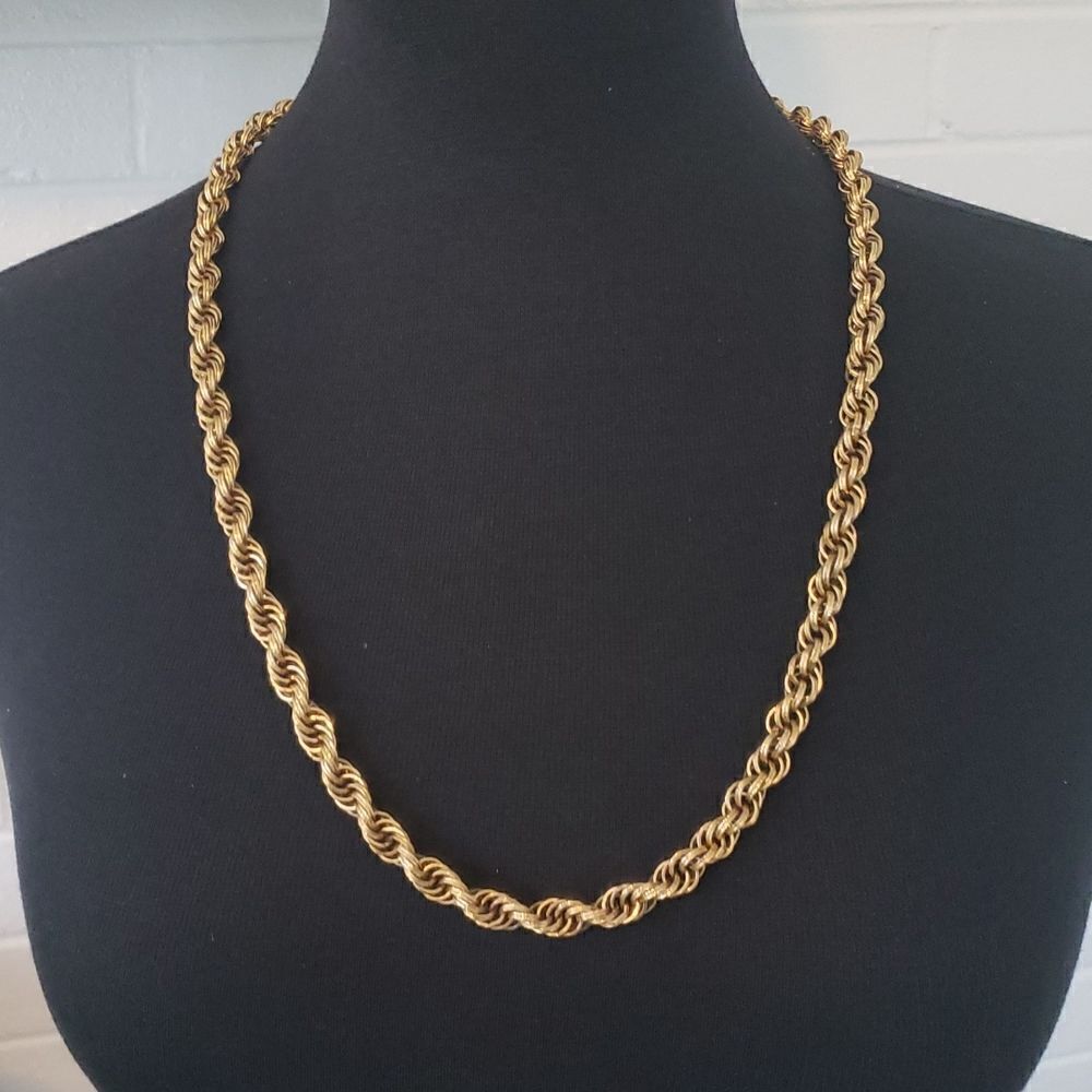 Vintage Monet Golden Chain Necklace